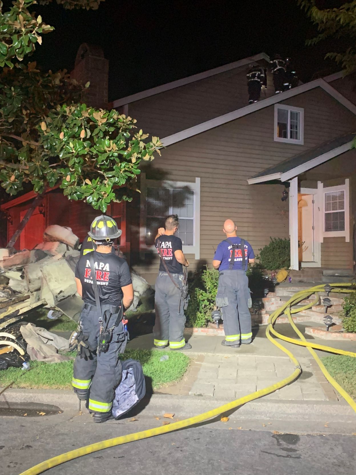 Smoke detector alerts Napa family to attic fire